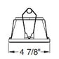 Juno Aculux Recessed Lighting 5002WHZ-FM (4DP WTD FM WET) 4 inch LED Lensed Cone Trim, Flush Mount, Wheat Haze Alzak Finish