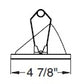 Juno Aculux Recessed Lighting 5008B-FM (4AC BS FM) 4 inch LED 45 Degree Angle-Cut Cone Trim, Flush Mount, Black Specular Alzak Finish