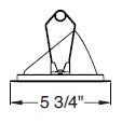 Juno Aculux Recessed Lighting 5008B-SF (4AC BS SF) 4 inch LED 45 Degree Angle-Cut Cone Trim, Self Flanged, Black Specular Alzak Finish