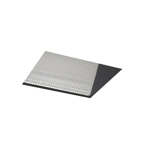 Juno Aculux Recessed Lighting 5009SQBHZ-FM (4SQWW BD FM) 4 inch LED Square Lensed Wall Wash Trim, Flush Mount, Black Haze Reflector