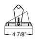 Juno Aculux Recessed Lighting 5301BHZ-WH-FM (4ABV BD WHFM WET) 4 inch LED Lensed Adjustable Bevel Trim, Flush Mount, White Finish