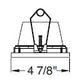 Juno Aculux Recessed Lighting 5302BHZ-WH-FM (4DBV BD WHFM WET) 4 inch LED Lensed Bevel Trim, Flush Mount, White Finish