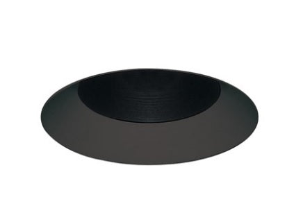 Juno Aculux Recessed Lighting 5307BHZ-BL-FM (4DBV BD BLFM) 4 inch LED Bevel Trim, Flush Mount, Black Finish