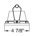 Juno Aculux Recessed Lighting 5307BHZ-BL-FM (4DBV BD BLFM) 4 inch LED Bevel Trim, Flush Mount, Black Finish