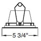 Juno Aculux Recessed Lighting 5307BHZ-BL-SF (4DBV BD BLSF) 4 inch LED Bevel Trim, Self Flanged, Black Finish
