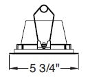 Juno Aculux Recessed Lighting 5307BHZ-BL-SF (4DBV BD BLSF) 4 inch LED Bevel Trim, Self Flanged, Black Finish