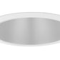 Juno Aculux Recessed Lighting 738HZ-WH 7" Line Voltage Adjustable Angle Cut Cone, Haze Alzak Reflector, White Trim