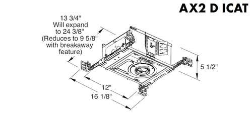 Juno Aculux AX2 D 12LM 27K 80CRI 45D FPC 120 CP ICAT Recessed Lighting 2 inch LED New Construction IC Housing 1200 Lumens, 2700K Color Temperature, 80 CRI, Wide Flood Beam, 120V Dimmable Light 