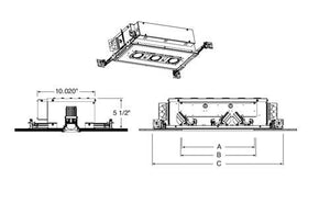 Juno Aculux AX2SQ A 08LM 30K 90CRI 35D FPC 120 CP ICAT Recessed Lighting 2 inch LED New Construction IC Square Adjustable Housing 800 Lumens, 3000K Color Temperature, 90 CRI, Flood Beam, 120V Dimmable Light
