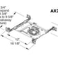 Juno Aculux AX2SQ D 08LM 30K 80CRI 35D FPC 120 CP ICAT Recessed Lighting 2 inch LED New Construction IC Square Housing 800 Lumens, 3000K Color Temperature, 80 CRI, Flood Beam, 120V Dimmable Light