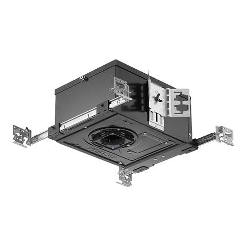 Juno Aculux AX2SQ D 08LM 40K 80CRI 24D ZT MVOLT CP ICAT Recessed Lighting 2 inch LED New Construction IC Square Housing 800 Lumens, 4000K Color Temperature, 80 CRI, Narrow Flood Beam, 120-277V 0-10V Dimmable Light