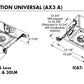 Juno Aculux AX3 A G4 12LM 27K 80CRI 35D GZ1 MVOLT ICAT Recessed Lighting 3 inch IC LED New Construction Adjustable Housing, 1200 Lumens, 80 CRI, 35 Degree Flood, 0-10V 1% Dim, 120-277V