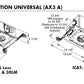 Juno Aculux AX3 A 08LM 27K 90CRI 50D DMXR MVOLT ICAT Recessed Lighting 3 inch LED New Construction Adjustable Housing, 800 Lumens, 2700K Color Temperature, 800 Lumens, 50 Degree Wide Flood, DMX RDM Driver, 1% Dim, 120-277V 