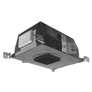 Juno Aculux AX4SQ A 12LM 27K 90CRI 24D ECOS2 120 ICAT Recessed Lighting 4 inch Square IC LED New Construction Adjustable Housing, 1200 Lumens, 2700K Color, 24 Degree Narrow Flood, Lutron Hi-Lume A Series 2-Wire, 120V