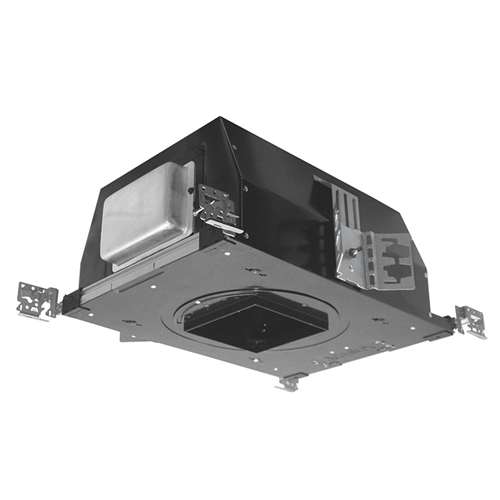 Juno Aculux AX4SQ A 32LM 35K 80CRI 35D EZB MVOLT Recessed Lighting 4 inch Square non IC LED New Construction Adjustable Housing, 3200 Lumens, 3500K Color, 35 Degree Flood, eldoLED 0-10V, 