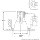 Juno Aculux Recessed Lighting CV6-118T-DB277 6" Vertical 18W Triple Tube CFL Downlight, with 277V Dimming Ballast