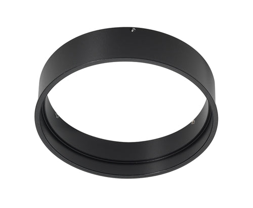 Juno Aculux Recessed Lighting FMA4-SC087-BL 3-1/4" Round Flush Mount Adapter for 1/2" to 7/8" Thick Ceiling Ceilings, Black Finish
