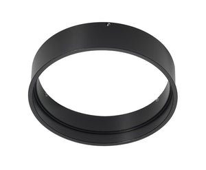 Juno Aculux Recessed Lighting FMA4-SC087-BL 3-1/4" Round Flush Mount Adapter for 1/2" to 7/8" Thick Ceiling Ceilings, Black Finish
