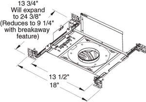 Juno Aculux Recessed Lighting IC43L-830-N-1 3-1/4 inch LED New Construction IC Housing 700 lumens, 3000K Color Temperature, 85 CRI, Narrow Flood Beam, 120V Dimmable Light