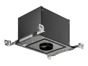 Juno Aculux Recessed Lighting IC49T-W-F-U 3-1/4 inch LED New Construction IC Housing 1000 Lumens, Black Body Dimming and Tunable White, 4350K-2000K Flood Beam, 120-277V 0-10V Dimmable Light