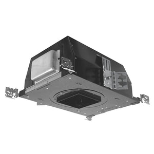 Juno Aculux Recessed Lighting IC512LSQ-927-S-EZB 4 inch LED New Construction Square Adjustable IC Housing, 1200 Lumens, 2700K Color Temp, 90 CRI, Spot Beam, 120-277V, eldoLED SOLOdrive 0-10V Dimming, 