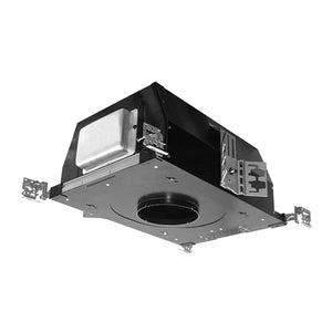 Juno Aculux Recessed Lighting IC522L-835-F-L 4 inch LED New Construction Round Adjustable IC Housing, 2200 Lumens, 3500K Color Temperature, 80 CRI, Flood Beam, 120-277V, Lutron Hi-Lume 3-Wire Dimming, Ecosystem Compatible, 1%