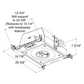 Juno Aculux IC527L-835-S-M  Recessed Lighting 4 inch LED New Construction Round Adjustable IC Housing, 2700 Lumens, 3500K Color Temp, 80 CRI, Spot Beam, 120-277V, DMX527/RDM