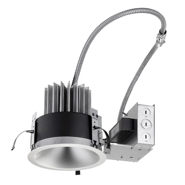 Juno LRM6 15LM 30K MVOLT G4 80CRI ZT Indy 6" L-Series Round Remodel Housing, 1500 Lumens, 3000K Color Temperature, 120-277V, Generation 4, 80 CRI, 0-10V Dimming to 10% Min