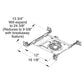 Juno Aculux Recessed Lighting TC207LSQD-930-F-U 2 inch LED New Construction Standard Square Housing 700 Lumens, 3000K Color Temperature, 90 CRI, Flood Beam, 120-277V 0-10V Dimmable Light