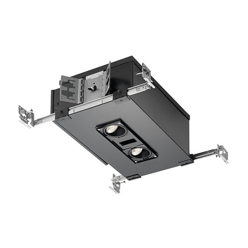 Juno Aculux Recessed Lighting TC210LSQ2A-927-F-1 2 inch 2 Heads LED New Construction Standard Square Adjustable Housing 1000 Lumens, 2700K Color Temperature, 90 CRI, Flood Beam, 120V Dimmable Light