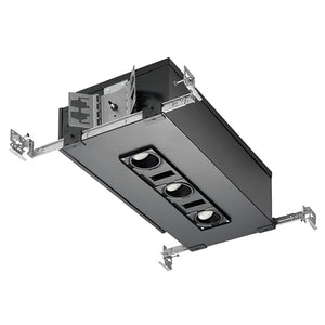Juno Aculux Recessed Lighting TC210LSQ3A-835-N-1 2 inch 3 Heads LED New Construction Standard Square Adjustable Housing 1000 Lumens, 3500K Color Temperature, 80 CRI, Narrow Flood Beam, 120V Dimmable Light