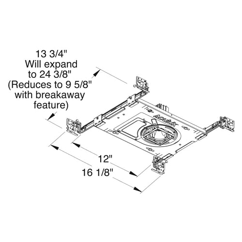 Juno Aculux Recessed Lighting TC210LSQD-840-W-1 2 inch LED New Construction Standard Square Housing 1000 Lumens, 4000K Color Temperature, 80 CRI, Wide Flood Beam, 120V Dimmable Light