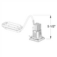 Juno Aculux Recessed Lighting TC210LSQDR-930-S-1 2 inch LED Remodel Standard Square Housing 1000 Lumens, 3000K Color Temperature, 90 CRI, Spot Beam, 120V Dimmable Light