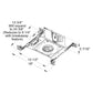 Juno Aculux TC420L-827-W-U  Recessed Lighting  3-1/4 inch LED New Construction Adjustable Non-IC Housing, 2000 Lumens, 2700K Color Temp, 80 CRI, Wide Flood Beam, 120-277V, 0-10V Dimming, 10%