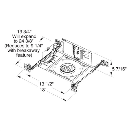 Juno Aculux Recessed Lighting TC420L-840-N-1 (AX3 A 20LM 40K 80CRI 24D FPC 120) 3-1/4 inch LED New Construction Adjustable Non-IC Housing, 2000 Lumens, 4000K Color Temperature, 80 CRI, Narrow Flood Beam, 120V, Forward & Reverse Phase Dimming, 5%