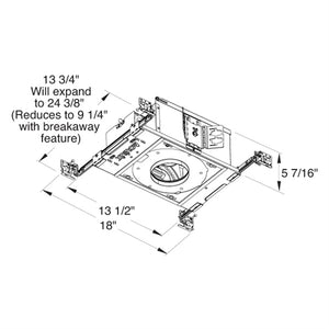 Juno Aculux Recessed Lighting TC420L-927-F-L 3-1/4 inch LED New Construction Adjustable Non-IC Housing, 2000 Lumens, 2700K Color Temperature, 90 CRI, Flood Beam, 120-277V, Lutron Hi-Lume 3-Wire Dimming, Ecosystem Compatible, 1%