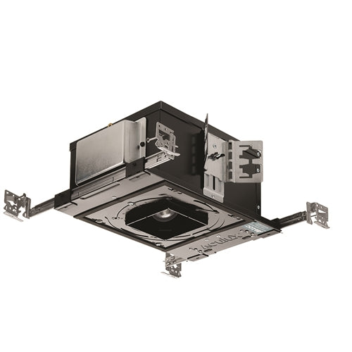 Juno Aculux Recessed Lighting TC420LSQ-835-F-U 3-1/4 inch LED New Construction Adjustable Non-IC Square Housing, 2000 Lumens, 3500K Color Temperature, 80 CRI, Flood Beam, 120-277V, 0-10V Dimming, 10%
