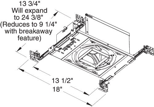 Juno Aculux TC49LSQ-835-F-U  Recessed Lighting 3-1/4 inch LED New Construction Standard Square Housing 1000 Lumens, 3500K Color Temp, 85 CRI, Flood Beam, 120-277V 0-10V Dimmable Light