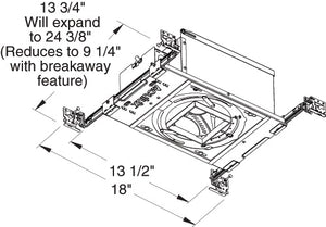 Juno Aculux TC49LSQ-930-F-U  Recessed Lighting 3-1/4 inch LED New Construction Standard Square Housing 1000 Lumens, 3000K Color Temp, 93 CRI, Flood Beam, 120-277V 0-10V Dimmable Light