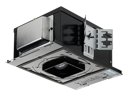 Juno Aculux Recessed Lighting TC949TSQ-W-V-U2  3-1/4 inch LED New Construction Standard Housing 1000 Lumens, Black Body Dimming and Tunable White, 4350K-2000K Very Narrow Flood Beam, 277V 0-10V Dimmable Light 