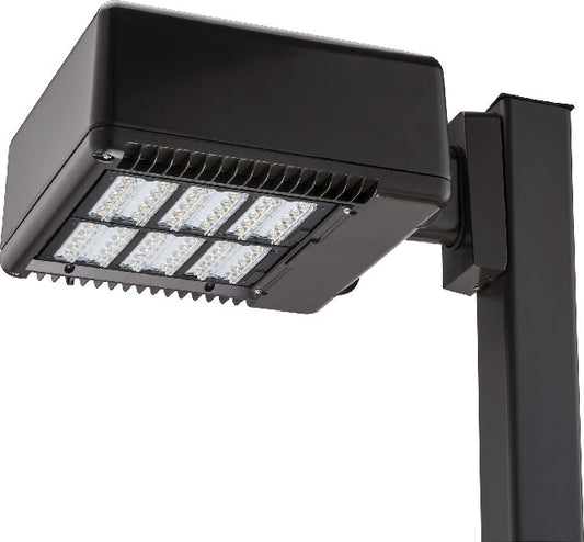 Lithonia KAD LED 40C 700 50K R5 MVOLT SPUMBAK04 DWHXD 94W LED Contour Soft Square Area Light, 40 LEDs, 700mA, 5000K, Type V Distribution, 120-277V, 4" Arm Square Area Light Pole Adaptor, White