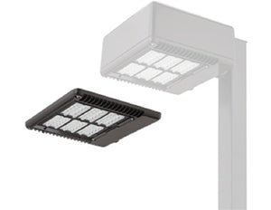 Lithonia KADRD LED 40C 530 50K R5 MVOLT DNAXD 71W LED Contour Soft Square Retrofit Door Area Light, 40 LEDs, 530 mA, 5000K, Type V Distribution, 120-227V, Natural Aluminum Finish