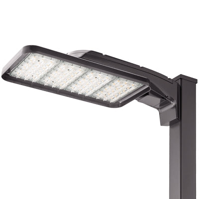 Lithonia KAX2 LED P1 30K R5 347 SPA DBLBXD Area Light 200W P1 Performance Package, 3000K Color, Type 5 Distribution, 347V, Square Pole Mounting, Textured Black