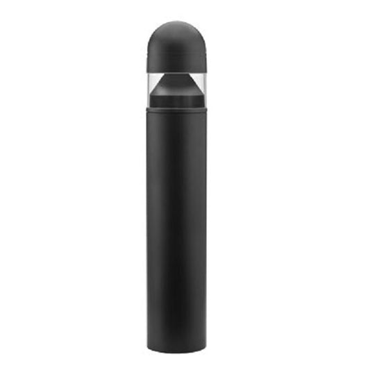 Lithonia KBC6 70M R5 347 DBL LPI 6" Round Architectural Bollard, 70W High Pressure Sodium, Type V Distribution, 347V, Magnetic Ballast, Black Finish, Lamp Included