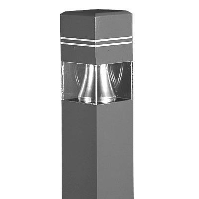 Lithonia KBE6 50M R5 TB DSSXD LPI 6" Square Architectural Bollard, 50W Metal Hallide, Type V Distribution, Multi-Tap Ballast, Magnetic Ballast, Super Durable Sandstone Finish, Lamp Included