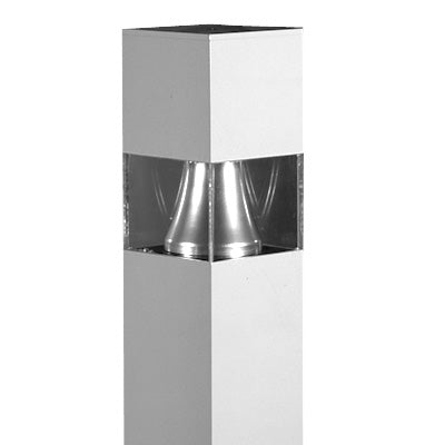 Lithonia KBS6 50M R5 347 DMB LPI 6" Square Architectural Bollard, 50W Metal Hallide, Type V Distribution, 347V, Magnetic Ballast, Medium Bronze Finish, Lamp Included