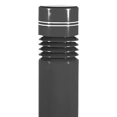 Lithonia KBC8 150S R5 277 DBL LPI 8" Round Architectural Bollard, 150W High Pressure Sodium, Type V Distribution, 277V, Magnetic Ballast, Black Finish, Lamp Included