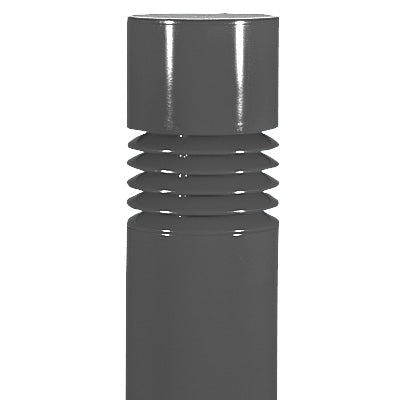 Lithonia KBR8 150S R5 TB DBL LPI 8" Round Architectural Bollard, 150W High Pressure Sodium, Type V Distribution, Multi-Tap Ballast, Black Finish, Lamp Included