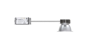 Lithonia LBR4 ALO4 SWW1 AR LSS MWD MVOLT UGZ 4" Round Retrofit Downlight, Adjustable 4000/4500/5000 Lumens, Switchable CCT 3000K/3500K/4000K/5000K, Clear Reflector Color, Semi-Specular Reflector Finish, Medium Wide Distribution, 120-277V, 0-10V Dim to 10%