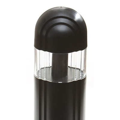 Lithonia MRBX 35S ASY 120 DBLB LPI 35W High Pressure Sodium Omero Architectural Bollard Area Light, Asymmetric Distribution, 120V, Lamp Included, Black Finish
